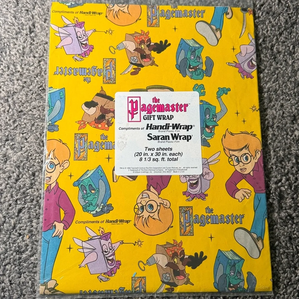 5/$25 VINTAGE Birthday Wrapping Paper The Pagemaster